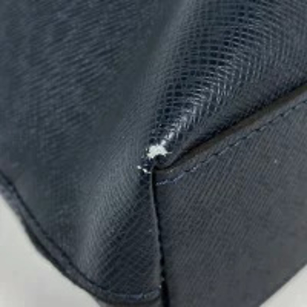 Louis Vuitton Tote Anton Marine Shoulder Taiga Blue Bag Leather - Picture 3 of 7